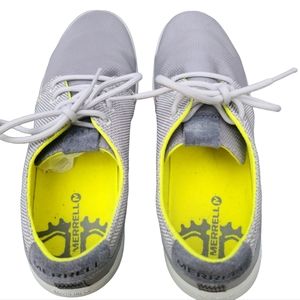 Merrell Womens Freewheel Lace Fashion Sneaker Gray Breathable Mesh J03796 Size 8